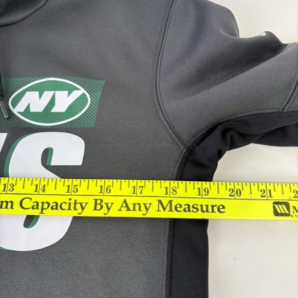 Nike ONField New York Jets NFL Dri-FIT Hoodie Sweatshirt Black Gray Size S - Picture 8 of 9